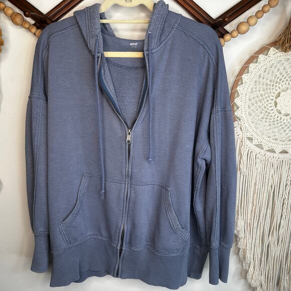 Aerie Jackets & Blazers - Aerie Blue Full Zip Hoodie